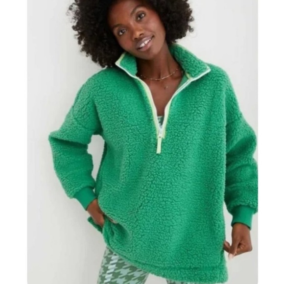 aerie Jackets & Blazers - AERIE dream sherpa quarter zip jacket